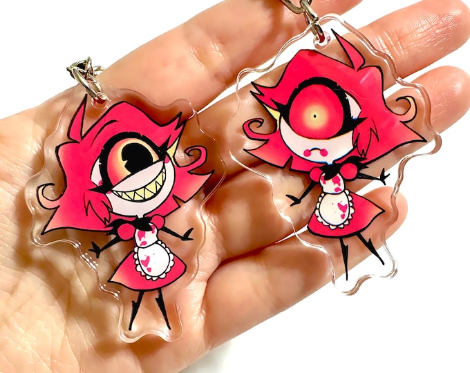 Niffty - Hazbin Hotel Keychain - cute chibi Niffty charm