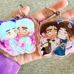 Jayce Viktor - Arcane Keychain - cute chibi Jayce Viktor hex core charm kitty puppy