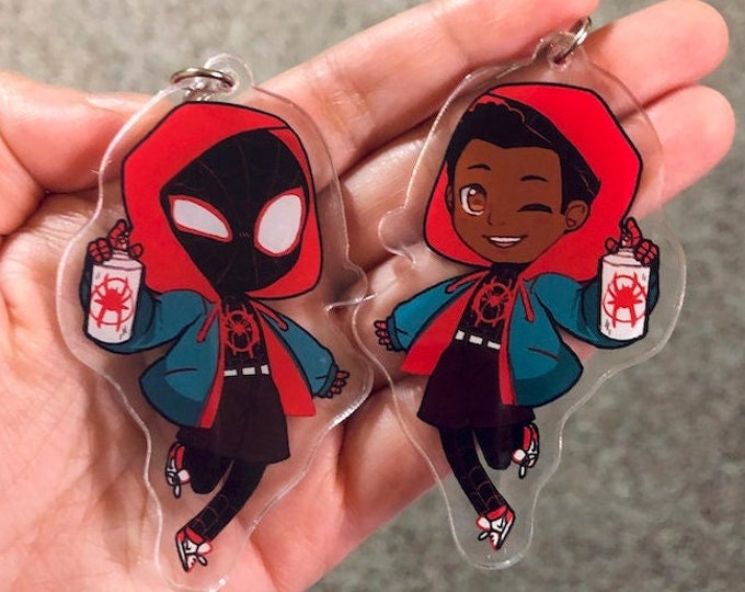 Spider Verse keychain - Mile Morales