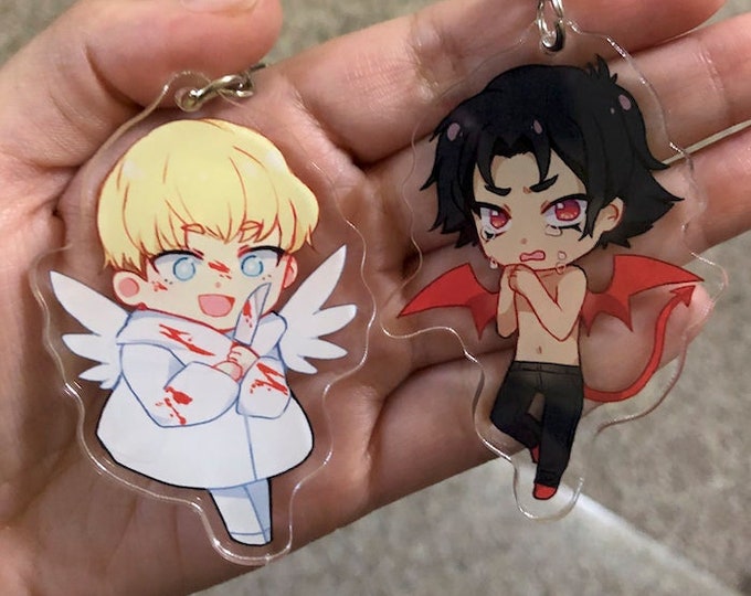 Devilman crybaby charm keychains - Ryou Akira