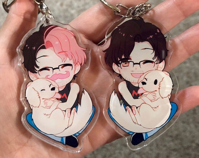 Markiplier and Chica keychain - youtuber Mark let's play