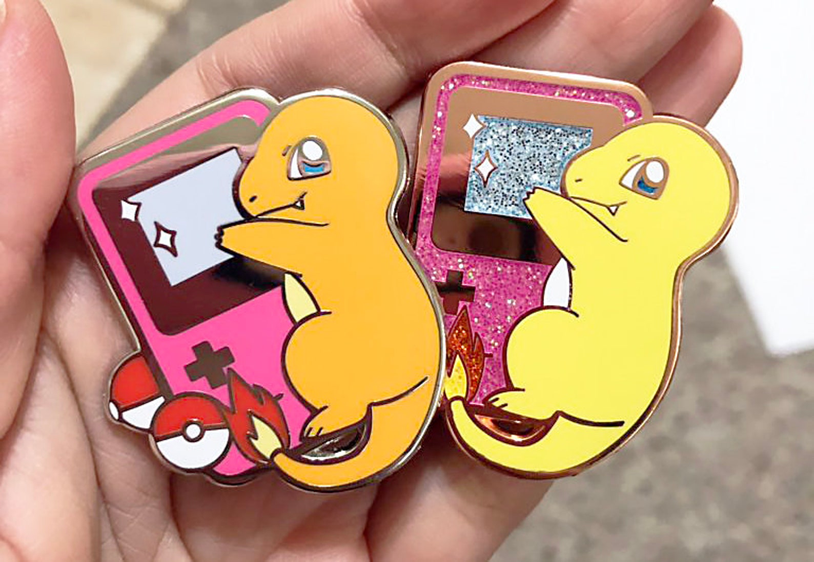 charmander pkmn starter enamel pin