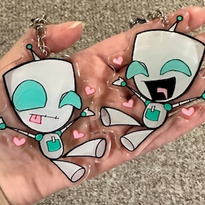 Invader Zim keychain - GIR ROBOT