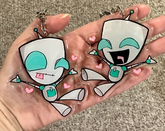 Invader Zim keychain - GIR ROBOT