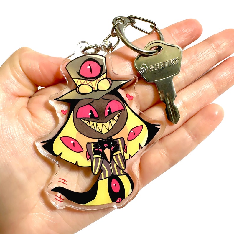 Sir Pentious - Hazbin Hotel Keychain - Cute Chibi Sir Pentious Charm - Etsy