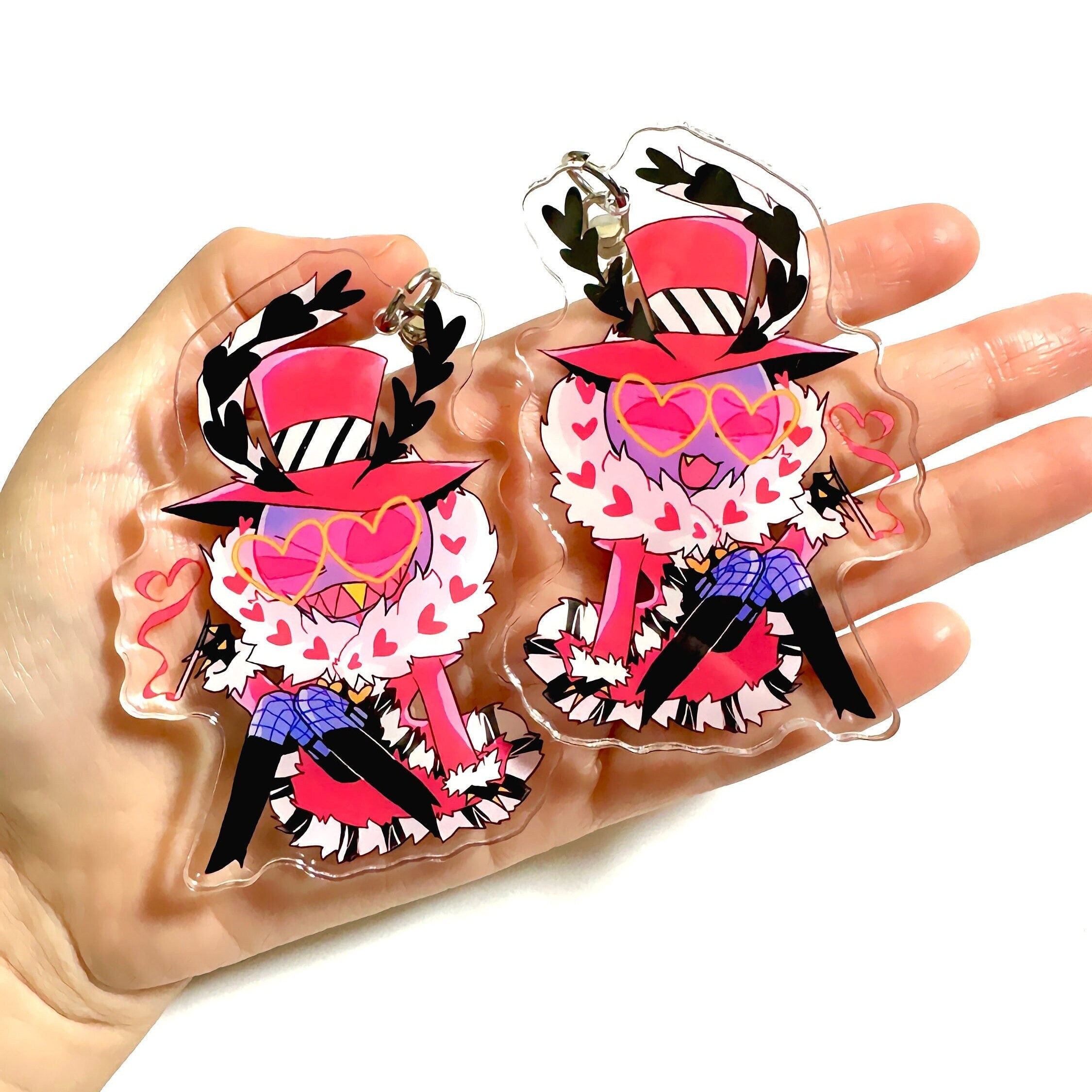 Valentino - Hazbin Hotel Keychain - Cute Chibi Valentino Charm - Etsy