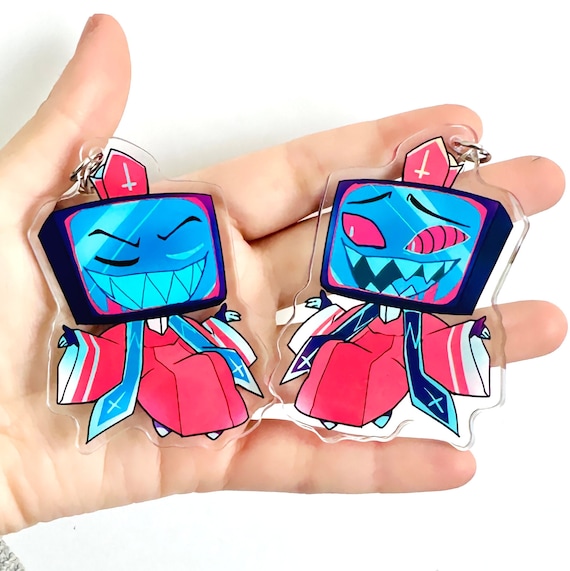 Priest Vox Hazbin Hotel Keychain cute chibi Vox charm - Etsy 日本