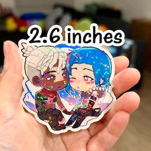 Arcane Stickers Holographic - Jinx Powder Ekko, Jayce Viktor - Etsy