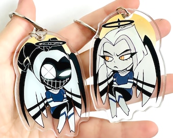 Lute - Hazbin Hotel Keychain - cute chibi Lute charm