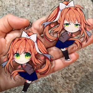 Doki Doki Literature Club+ Charm Keychains - Monika Sayori Yuri Natsuki ...