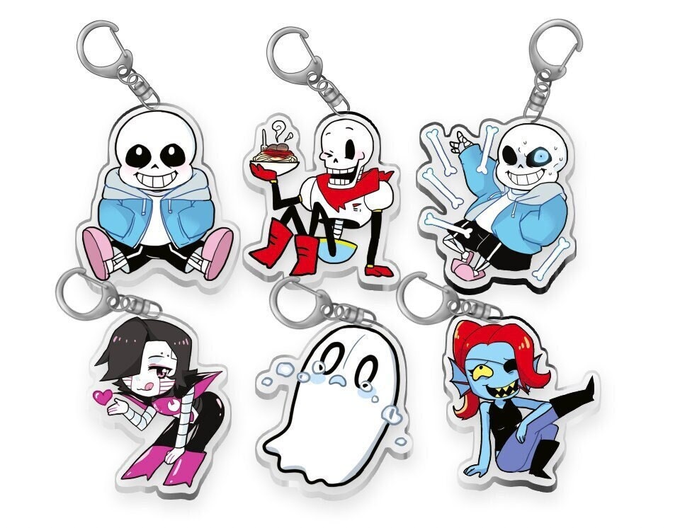 Undertale Sans Anime Porte-clés Porte-clés Sac Pendentif Porte-clés Cadeau