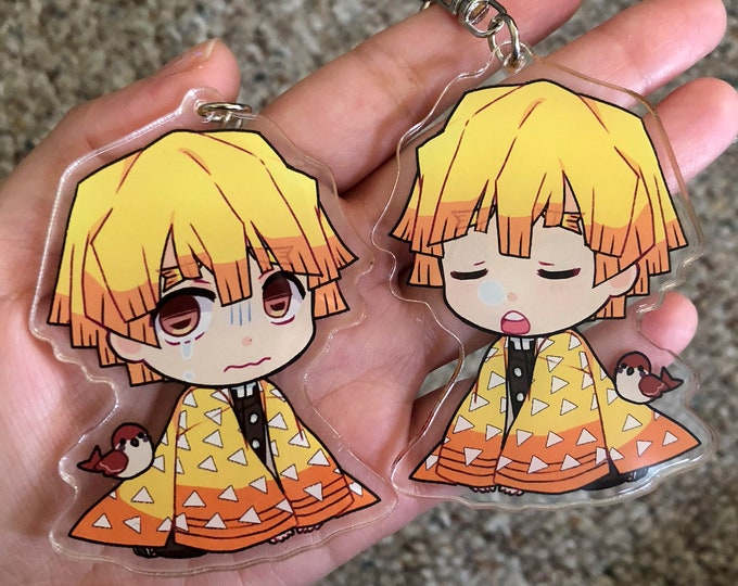 KnY doublesided keychain - Zenitsu