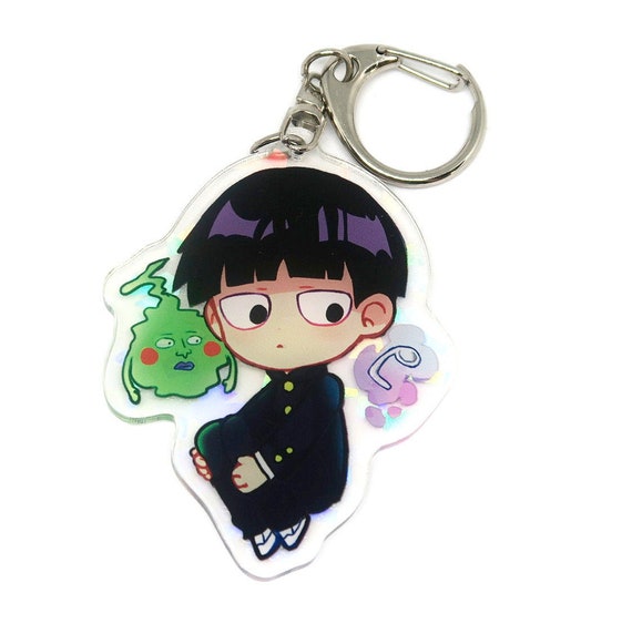 mob psycho 100 llavero encanto  shigeo kageyama anime kawaii lindo chibi  regalo accesorio