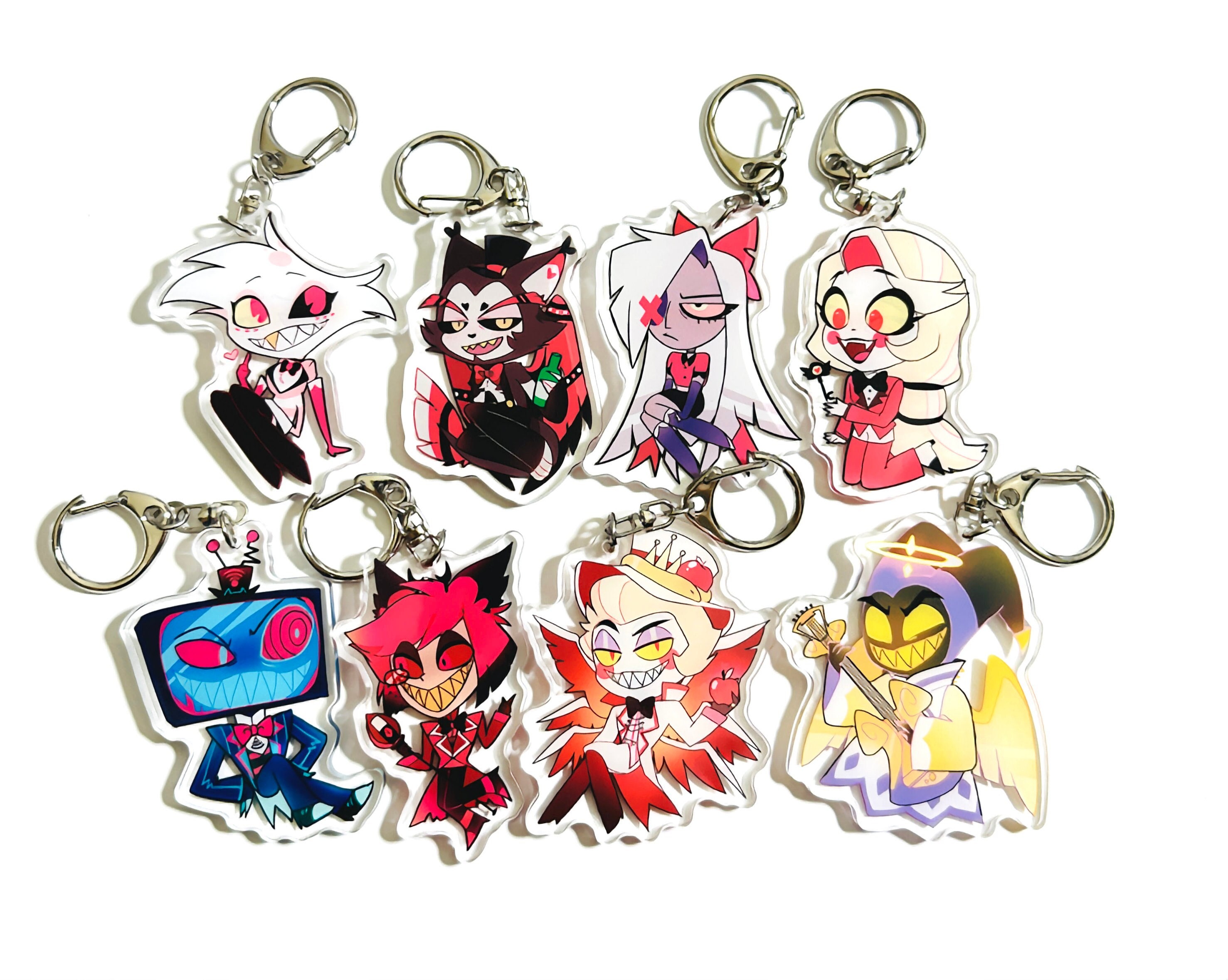 キーホルダー・アクリルキーホルダー Alastor HazbinHotel Valentine's keychain Hazbin Hotel Alastor Valentine's Day Keychain 2025 Official