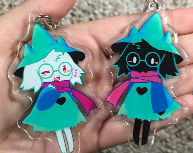 DELTARUNE - Ralsei doublesided keychain