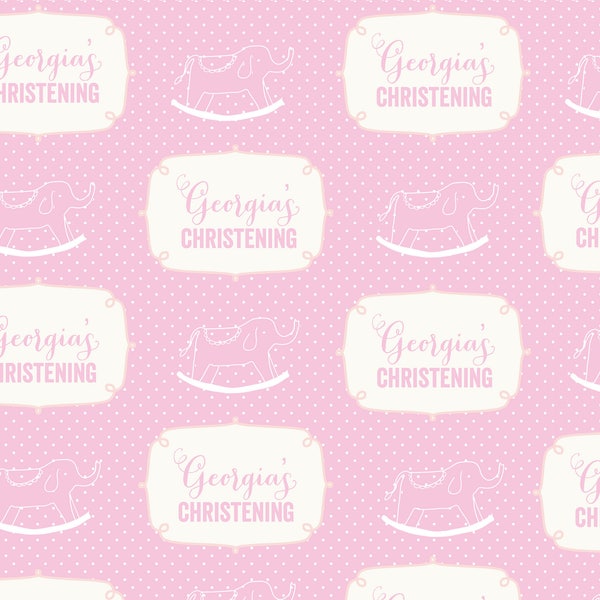 Christening Wrapping Paper Etsy