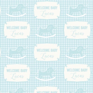 Carta da regalo A3 personalizzata, New Baby, primo Natale del bambino, stampabile
