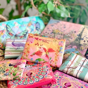 Happy Birds - Recycled Geldbörse, Geldbörse Niedliche, leichte Geldbörse Geldbörse Nützlich Funktionaler Reise-Stil Geldkarten Make-up Mehrzweck