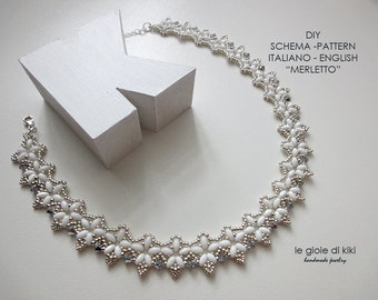 Wzór naszyjnika „Koronkowy” DIY