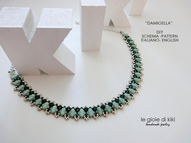 DIY pattern necklace Bridesmaid image 1