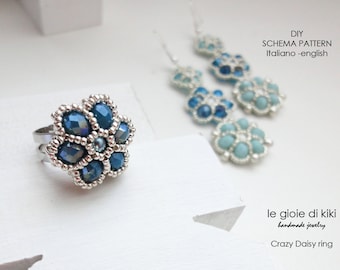 DIY, schema anello " Crazy Daisy"