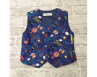 Boys Waistcoat, Around The World - Made To Order