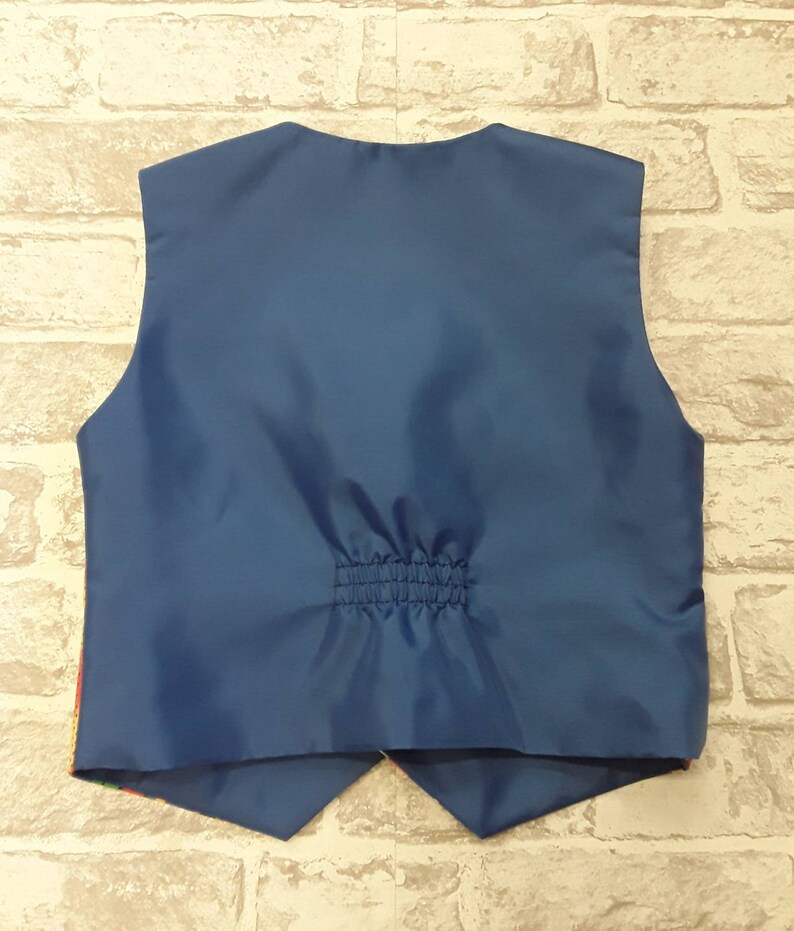 Boy/'s Waistcoat Made To Order Bright Stripes