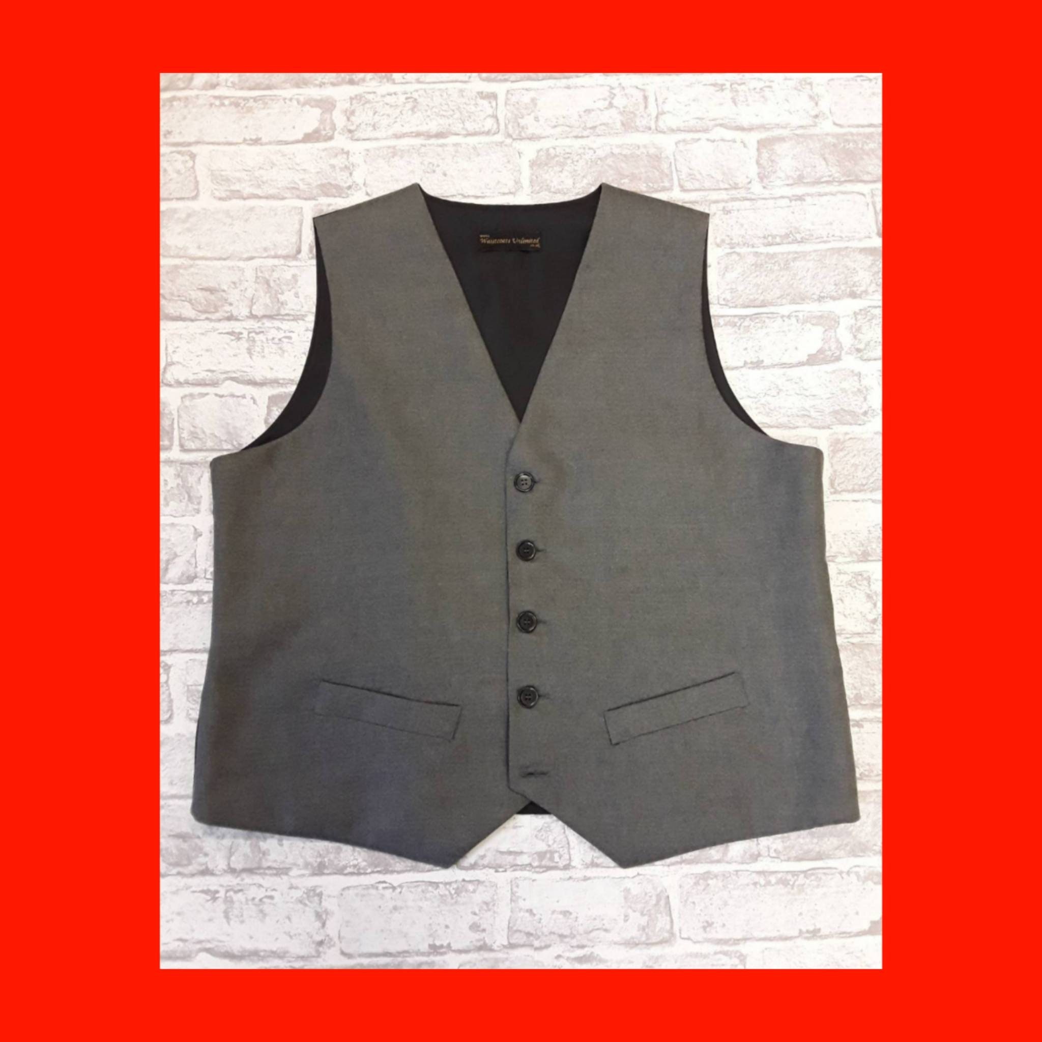 SALE Men's Waistcoat Men's Vest Grey 