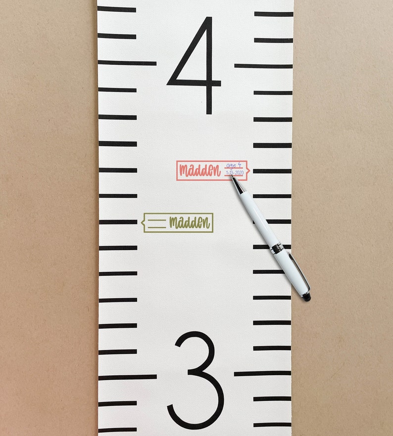 Height Markers for Wall Growth Charts Growth Rulers Measuring Etsy