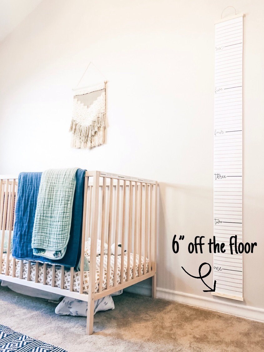 Canvas Growth Ruler Canvas height measurement family gift kids Etsy