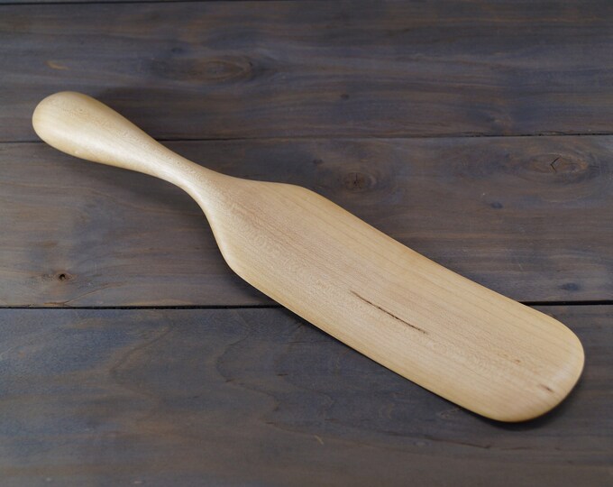 Hand Carved Spatula Spurtle From Maple Wood, SP0052MP, Wooden Spoon, Carved Wooden Spatula