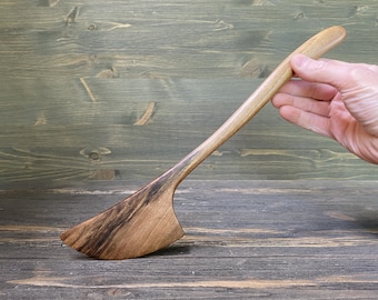 Walnut Wood Spurtle Hand Carved Wooden Kitchen Stirrer