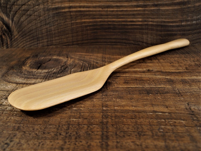 Small wooden spatula from beech wooden spoon carved wooden Etsy