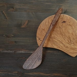 Handmade wooden stirrer spatula made from walnut Kitchen cooking stirring spatula