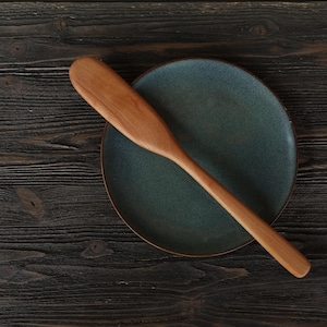 Handcrafted long beech wood spatula spurtle Spreader Wooden stirrer