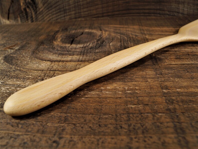Small wooden spatula from beech wooden spoon carved wooden Etsy
