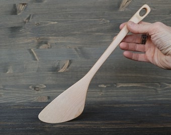 Spatule mélangeuse en bois faite main Spatule de cuisine Ustensiles de cuisine en bois Spatule en bois faite main Ustensiles de cuisine