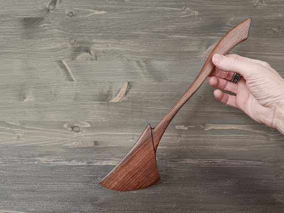 Hand Carved Walnut Wood Spatula Handmade Kitchen Gift