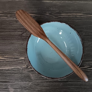Handcrafted walnut wood spatula spurtle Spreader Wooden stirrer