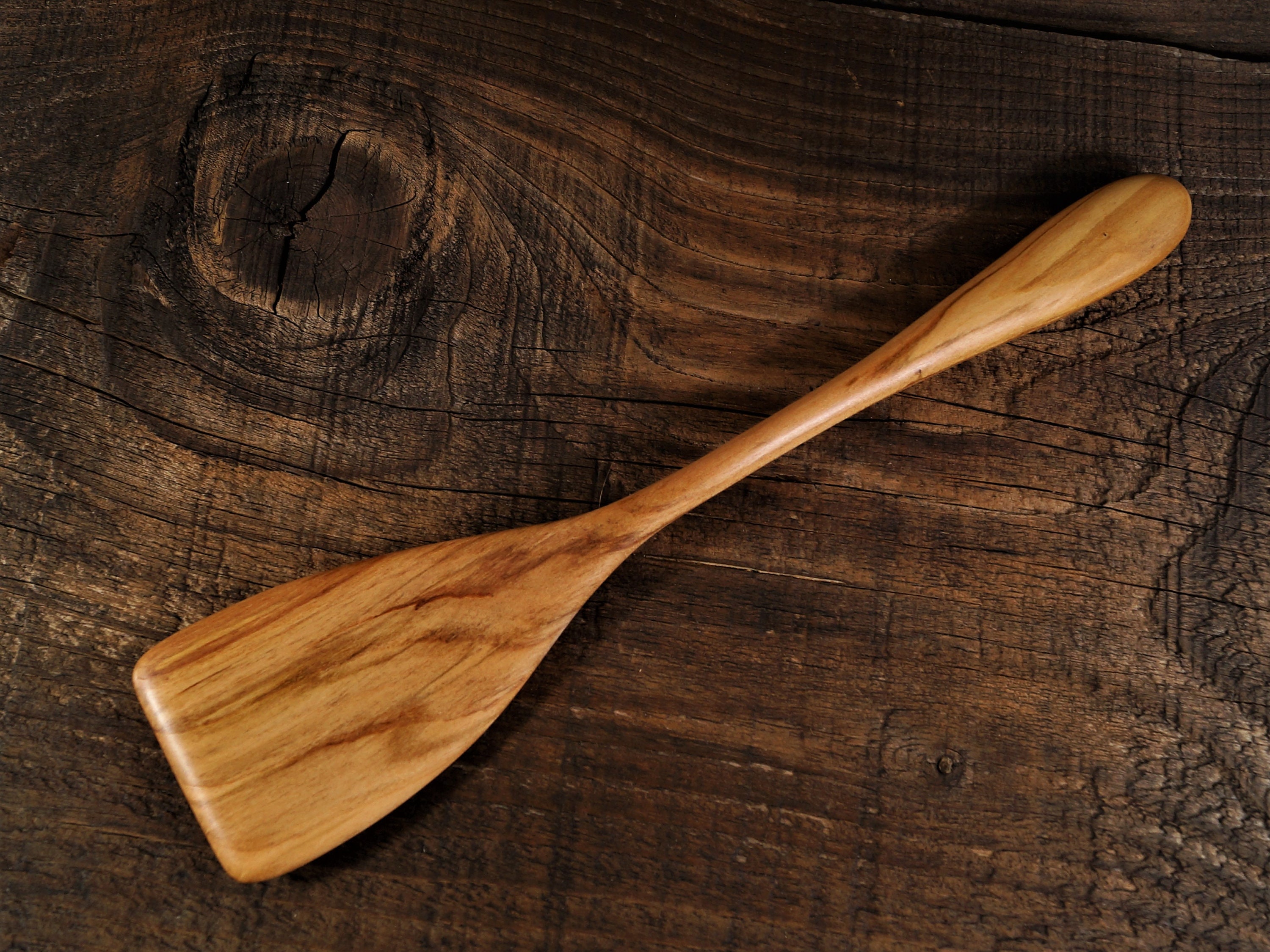 Handmade wooden spatula from cherry spurtle wooden spoon Etsy