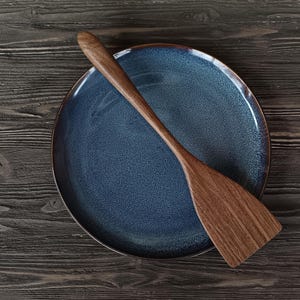 Handmade wooden spatula from walnut Wooden cooking spatula spurtle Carved wooden spoon Wooden kitchen utensils