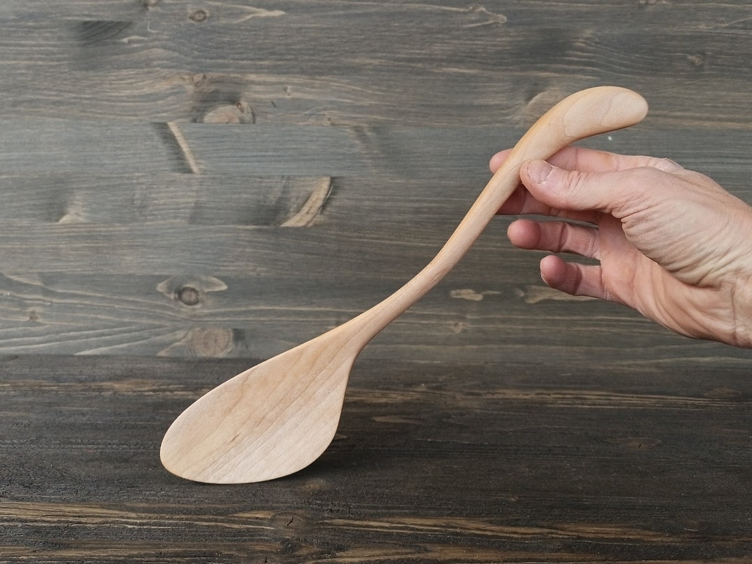 Original Handcrafted Maple Wood Spatula Stirrer | Unique Design - Etsy