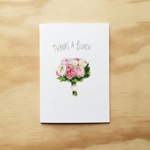 Thanks a Bunch | Handgemaakte wenskaarten | Dank u wenskaart | Thankyou kaart | Bloemplaat | Bedankt kaart | Floral kaart | Cadeaubon