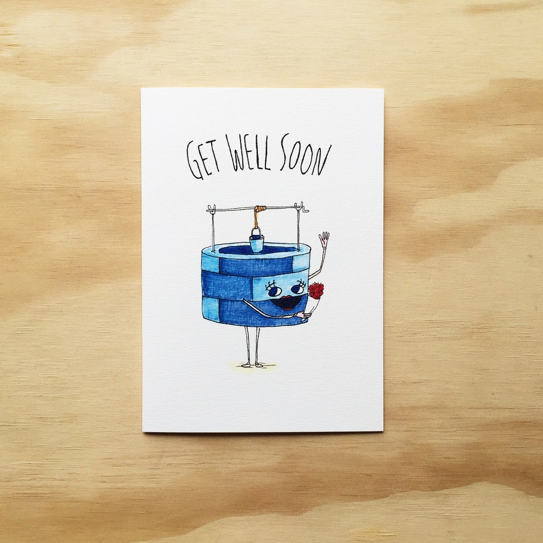 Get Well Soon | Handmade Greeting Card | Hope You're Well Card ...