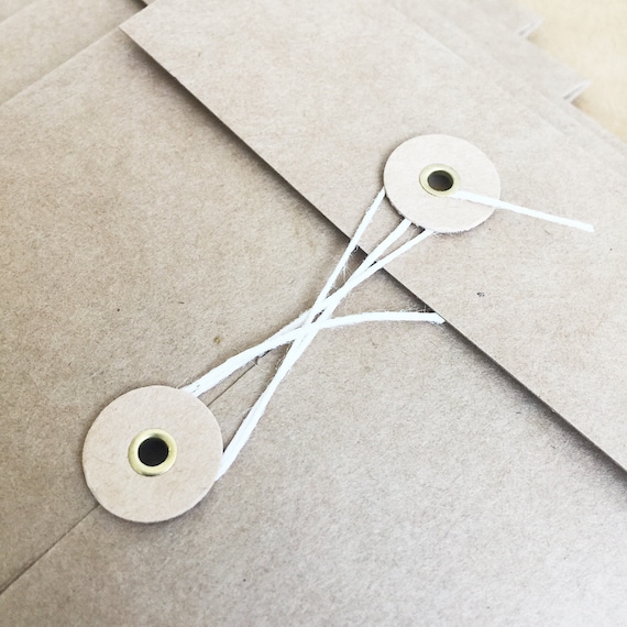 Kraft Paper Envelope With String