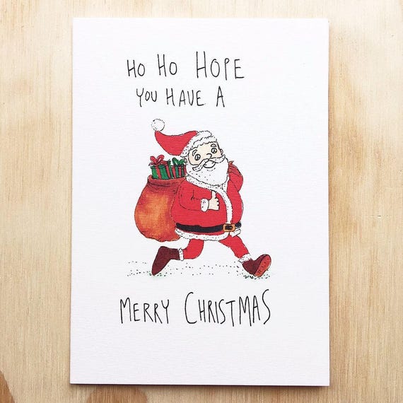 Ho Ho Ho Christmas Card