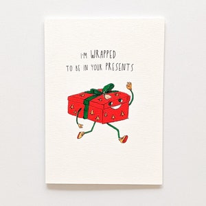 I'm Wrapped To Be In You Presents Card | Give Them This Cute Hand-made Card | 300gsm C Grain Watercolour Paper Card