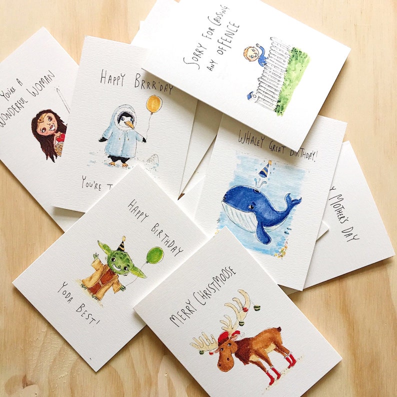 Bulk bundle 10 cards for 40 dollars Greeting card Etsy