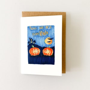 Usted es uno de una tarjeta de regalo calabaza / 300gsm C grano acuarela tarjeta de papel / mejor diseño tarjeta de regalo