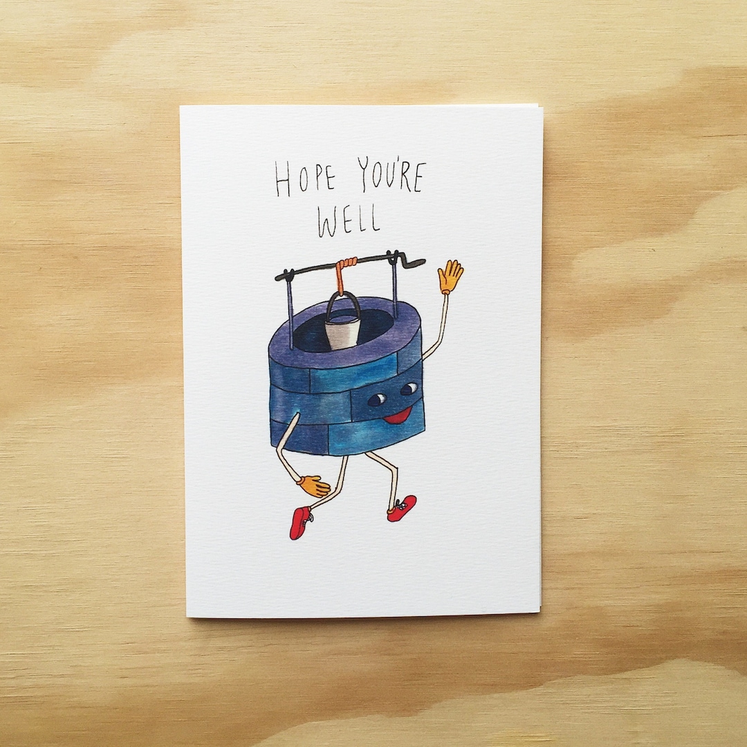 Hope You're Well Handmade Greeting Card Hope You're Well Card Get